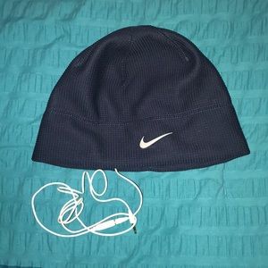 Nike beanie with built in head phones